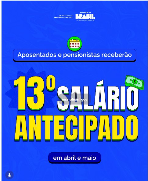 INSS: 13º SALÁRIO ANTECIPADO 2026 !